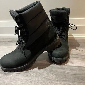 Black Timberland boots
